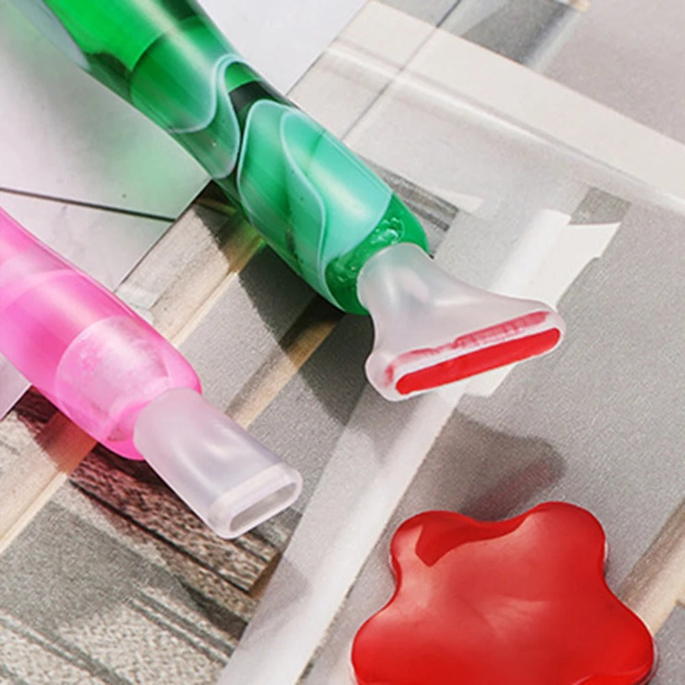 Diamond Ergonomic Painting Pen – Precision Tool with Metal Tips – image 3