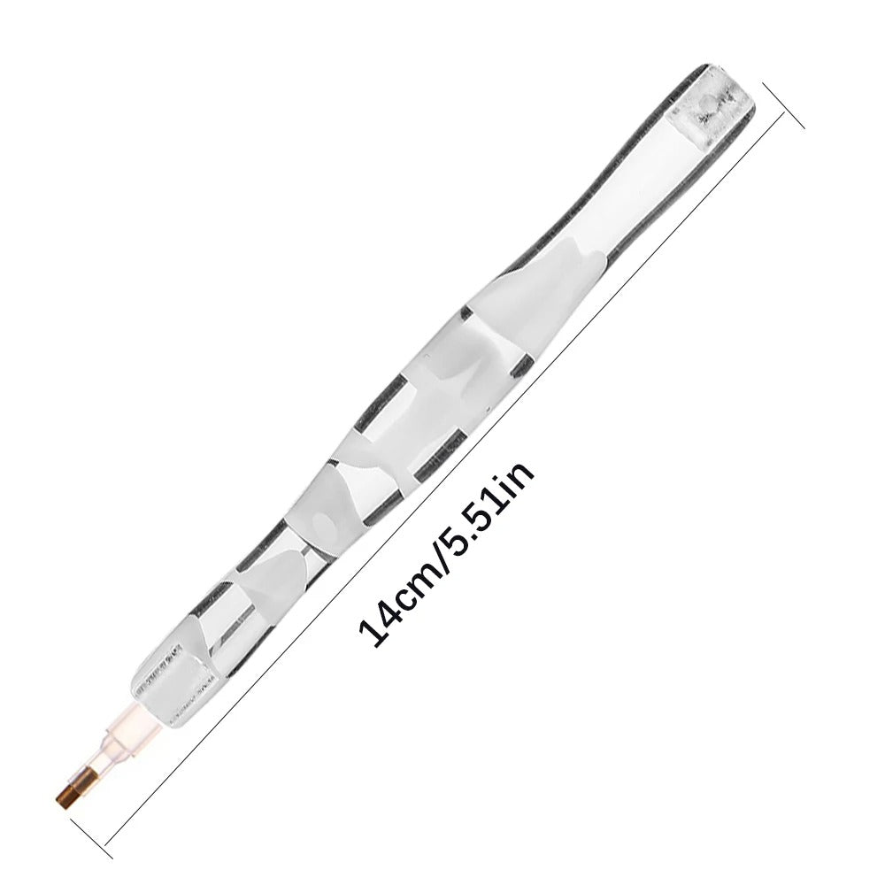 Diamond Ergonomic Painting Pen – Precision Tool with Metal Tips – image 6
