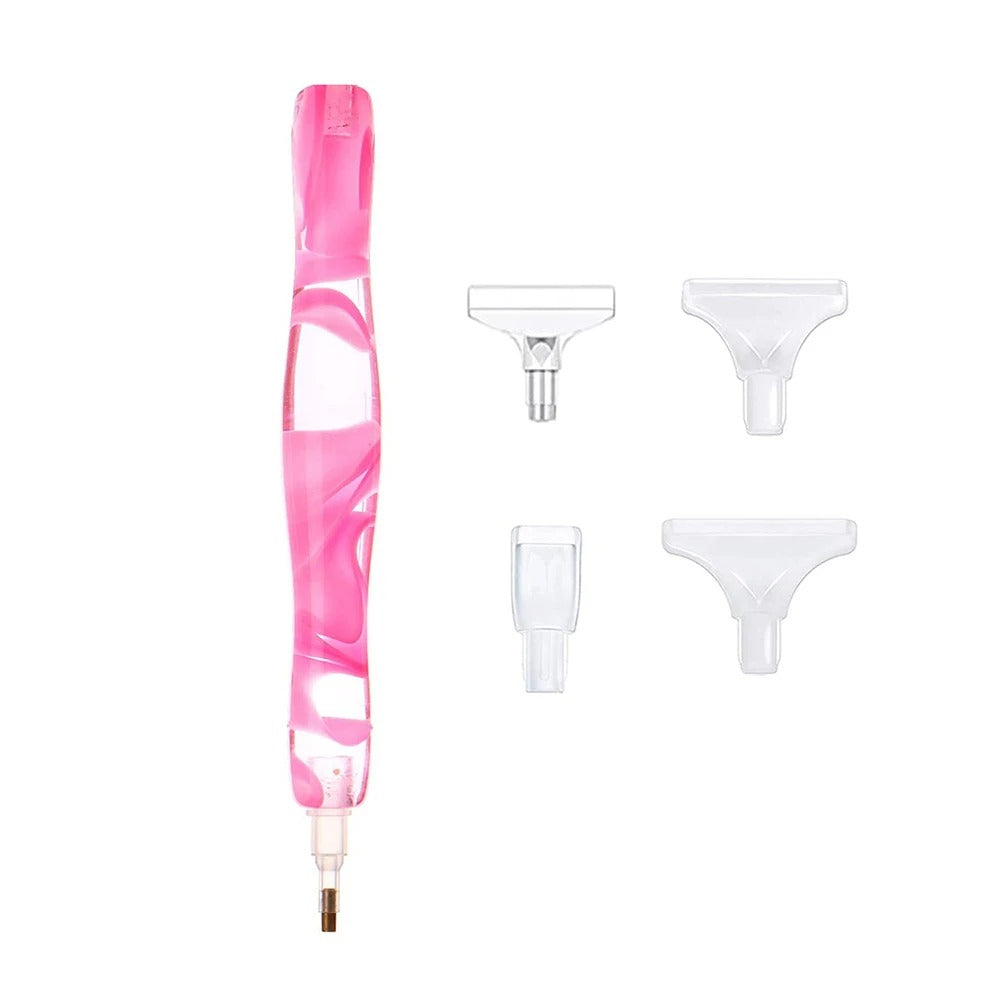 Diamond Ergonomic Painting Pen – Precision Tool with Metal Tips – image 7