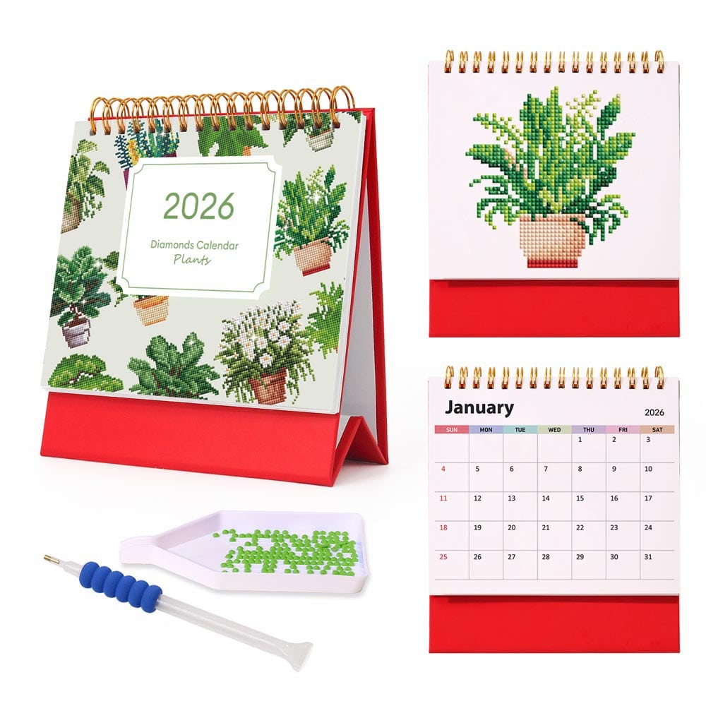 
Diamond Painting – Plant Lover's Calendar 2026