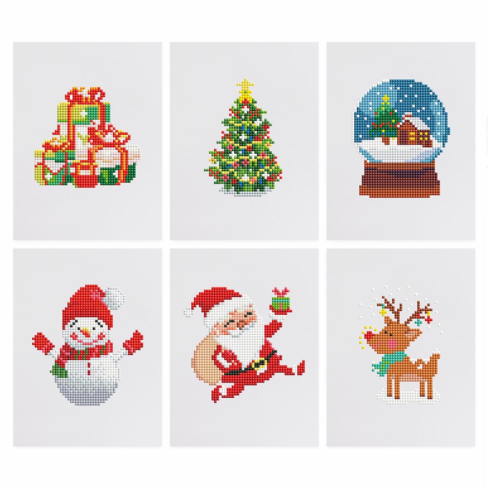 
6 Mini-Paintings – Christmas Set 1 diamond painting kit