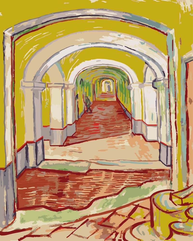 
Corridor in the Asylum – Vincent van Gogh diamond painting kit