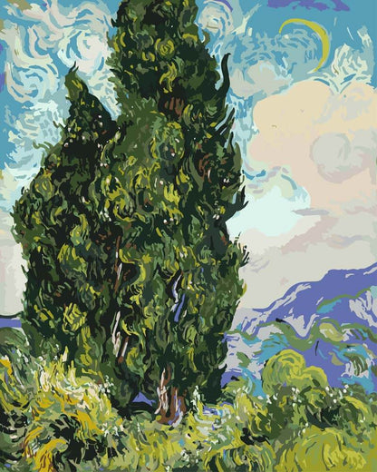 Diamond Painting - Cypresses | Vincent van Gogh