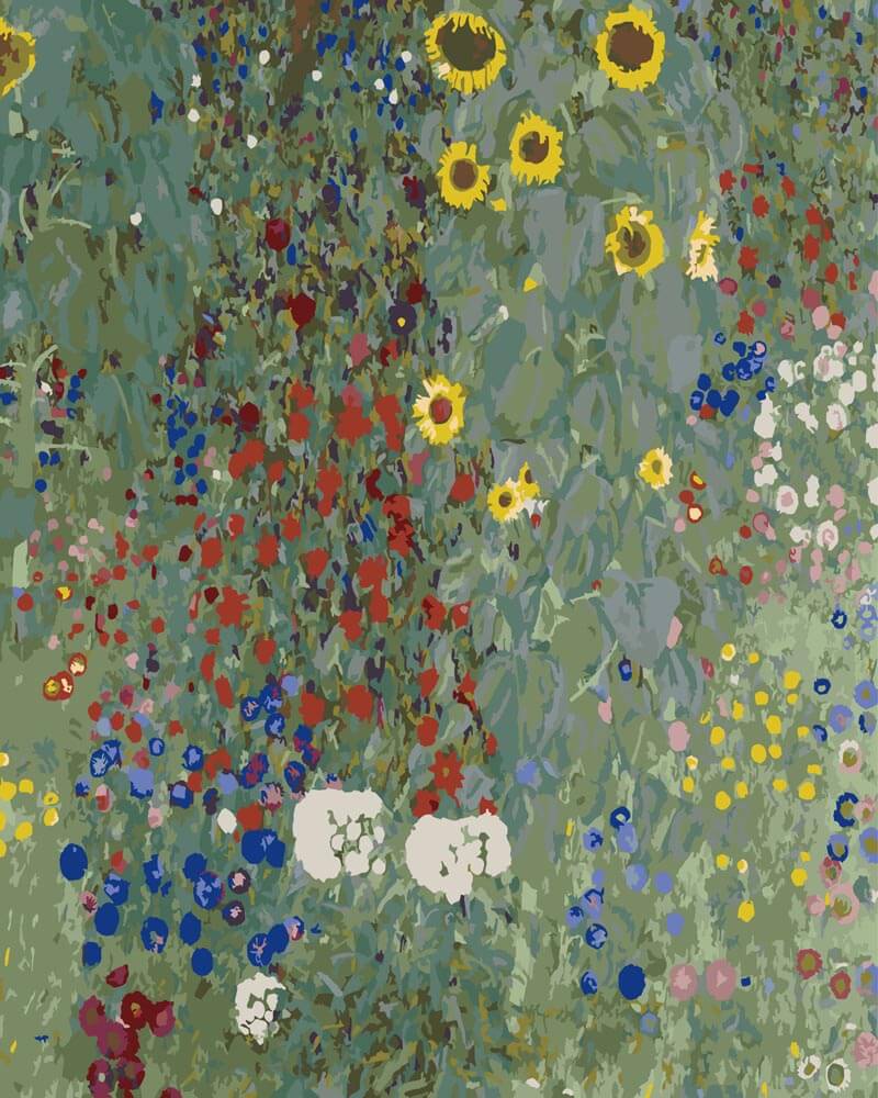 Diamond Painting - Farmer's Garden with Sunflowers | Gustav Klimt