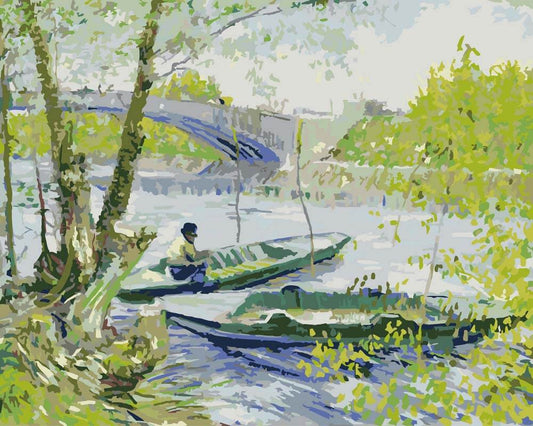 Diamond Painting - Fishing in Spring, Pont de Clichy | Vincent van Gogh