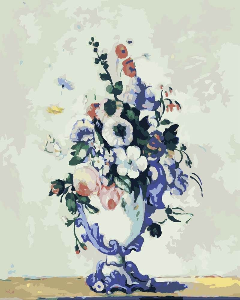 Diamond Painting - Flowers in a Rococo Vase | Paul Cezanne