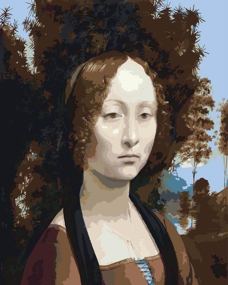 
Ginevra de' Benci – Leonardo da Vinci diamond painting kit