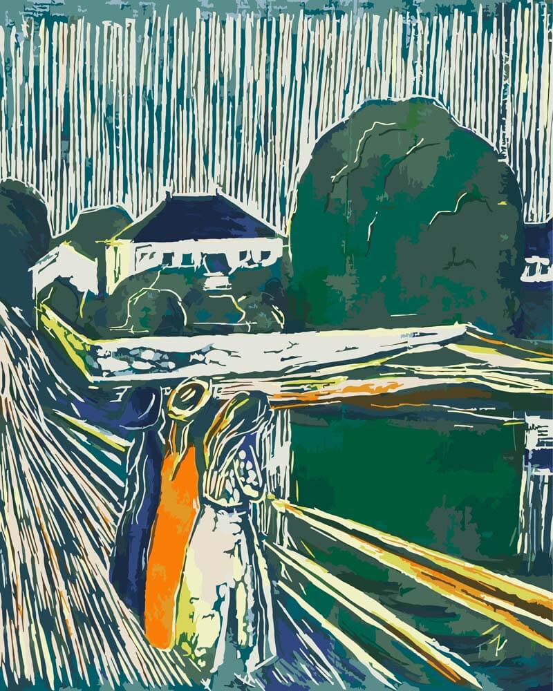 
Girl on the Bridge – Edvard Munch diamond painting kit