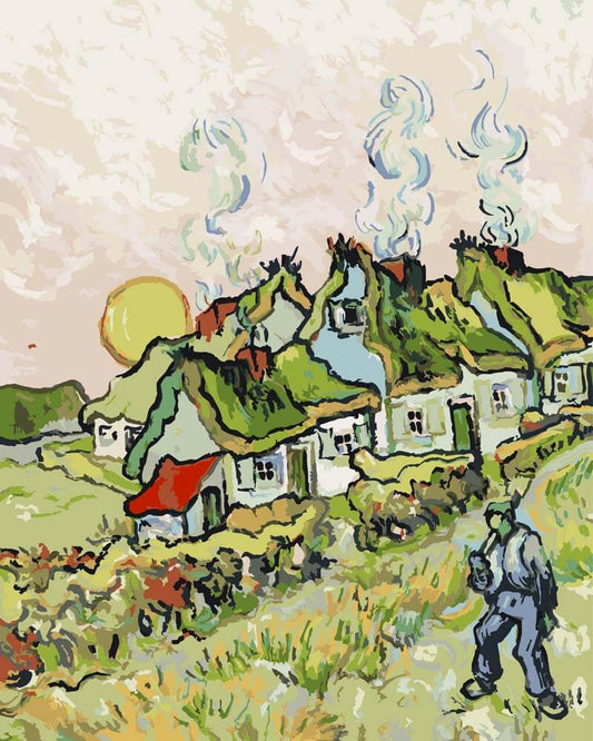 Diamond Painting - Houses and Figures | Vincent van Gogh