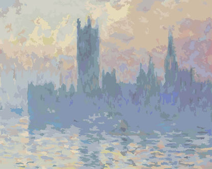 Diamond Painting - Houses of Parliament, Sunset | Claude Monet