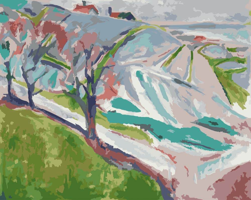 
Landscape from Kragerø – Edvard Munch diamond painting kit