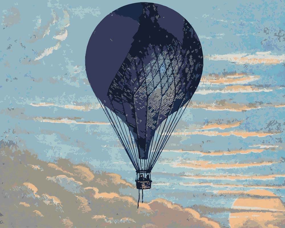 
Le Ballon – Imprimeur E. Pichot diamond painting kit