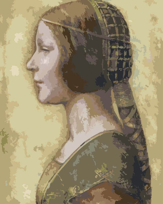 Diamond Painting - Profile of a Young Fiancée | Leonardo da Vinci