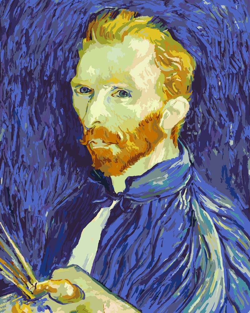 
Self-Portrait (1889) – Vincent van Gogh diamond painting kit