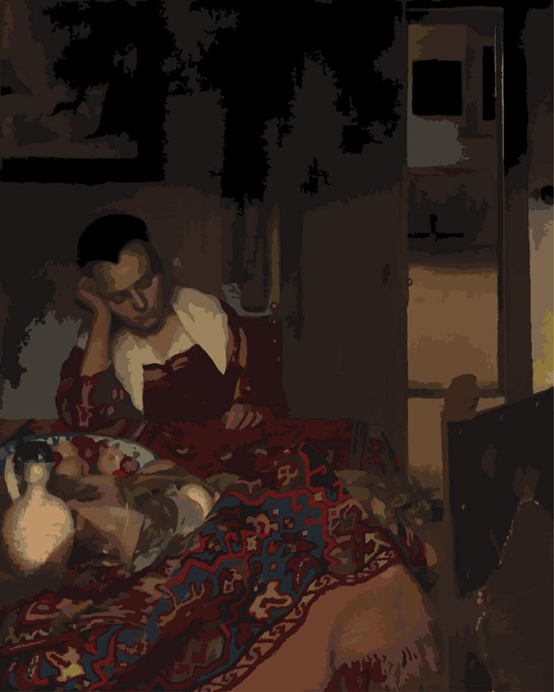 
Sleeping Girl – Johannes Vermeer diamond painting kit
