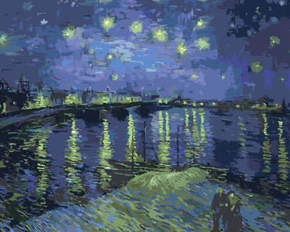Diamond Painting - Starry Night Over the Rhône | Vincent van Gogh