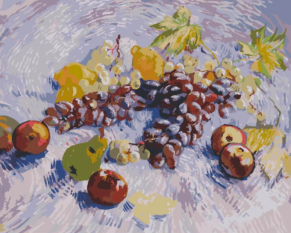 Diamond Painting - Still Life with Grapes, Apples, Lemons, and Pear | Vincent van Gogh