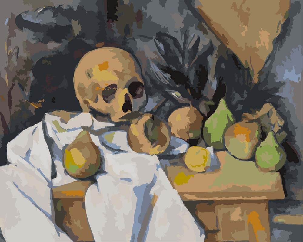 Diamond Painting - Still Life with Skull | Paul Cezanne