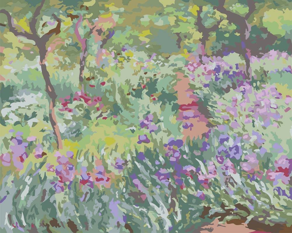 Diamond Painting - The Artist's Garden at Giverny | Claude Monet