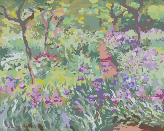 Diamond Painting - The Artist's Garden at Giverny | Claude Monet