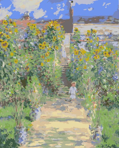 Diamond Painting - The Artist's Garden at Vétheuil | Claude Monet