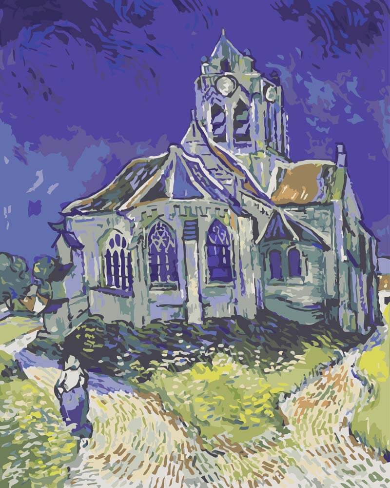 
The Church at Auvers – Vincent van Gogh diamond painting kit