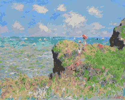 Diamond Painting - The Cliff Walk at Pourville | Claude Monet