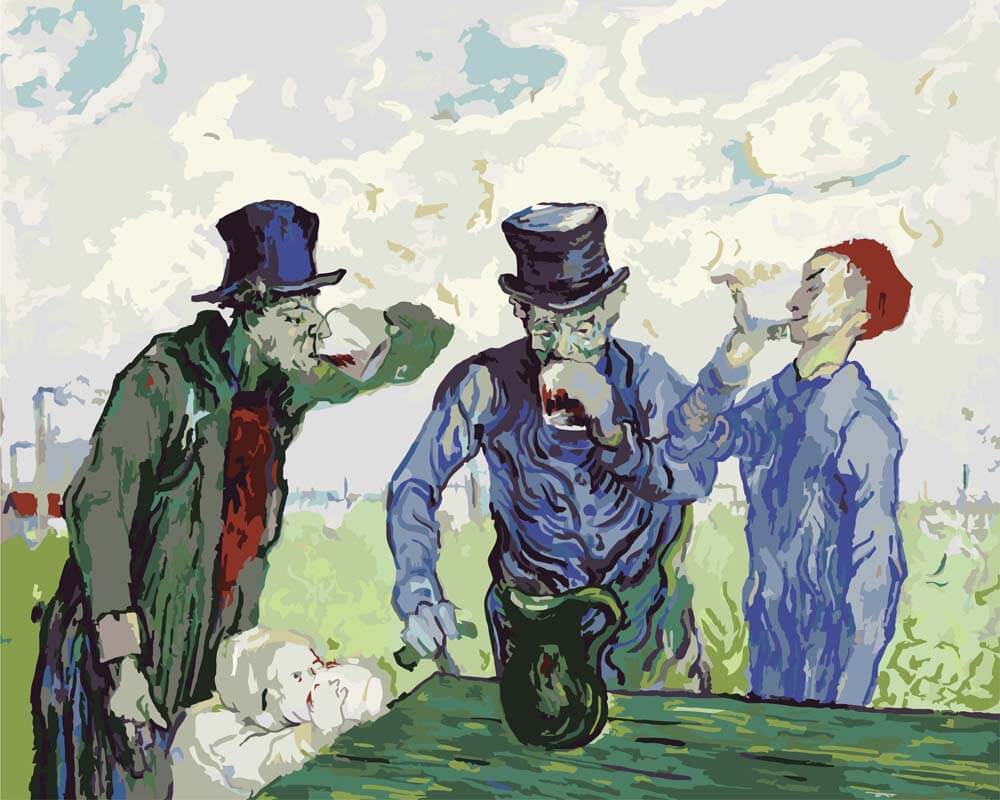 
The Drinkers – Vincent van Gogh diamond painting kit