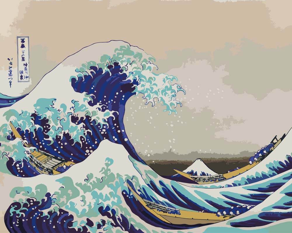 
The Great Wave off Kanagawa – Katsushika Hokusai diamond painting kit