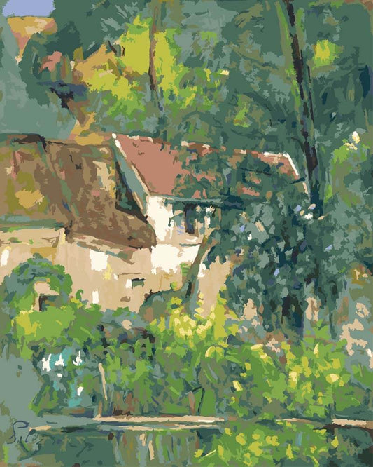 Diamond Painting - The House of Père Lacroix | Paul Cezanne