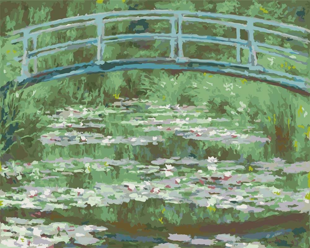 Diamond Painting - The Japanese Footbridge | Claude Monet
