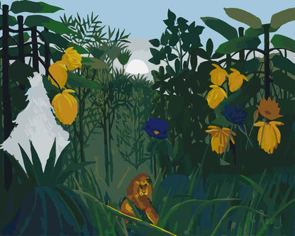 Diamond Painting - The Lion's Meal | Henri Rousseau
