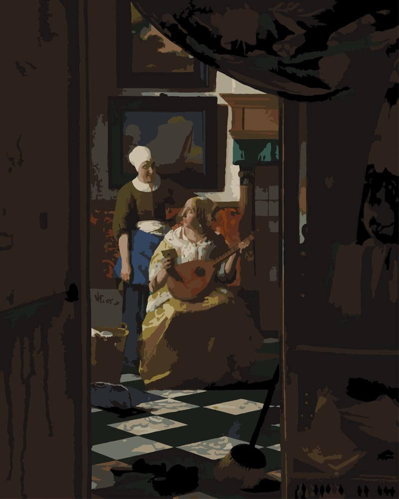 
The Love Letter – Johannes Vermeer diamond painting kit