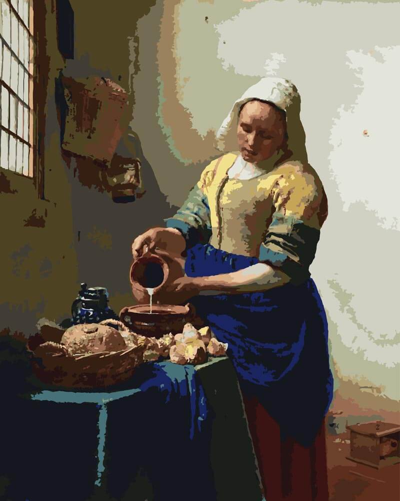 
The Milkmaid – Johannes Vermeer diamond painting kit