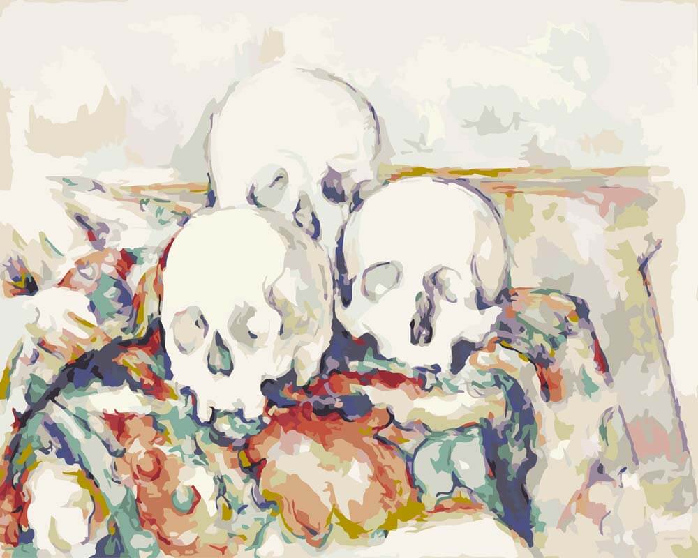 Diamond Painting - The Three Skulls  | Paul Cezanne