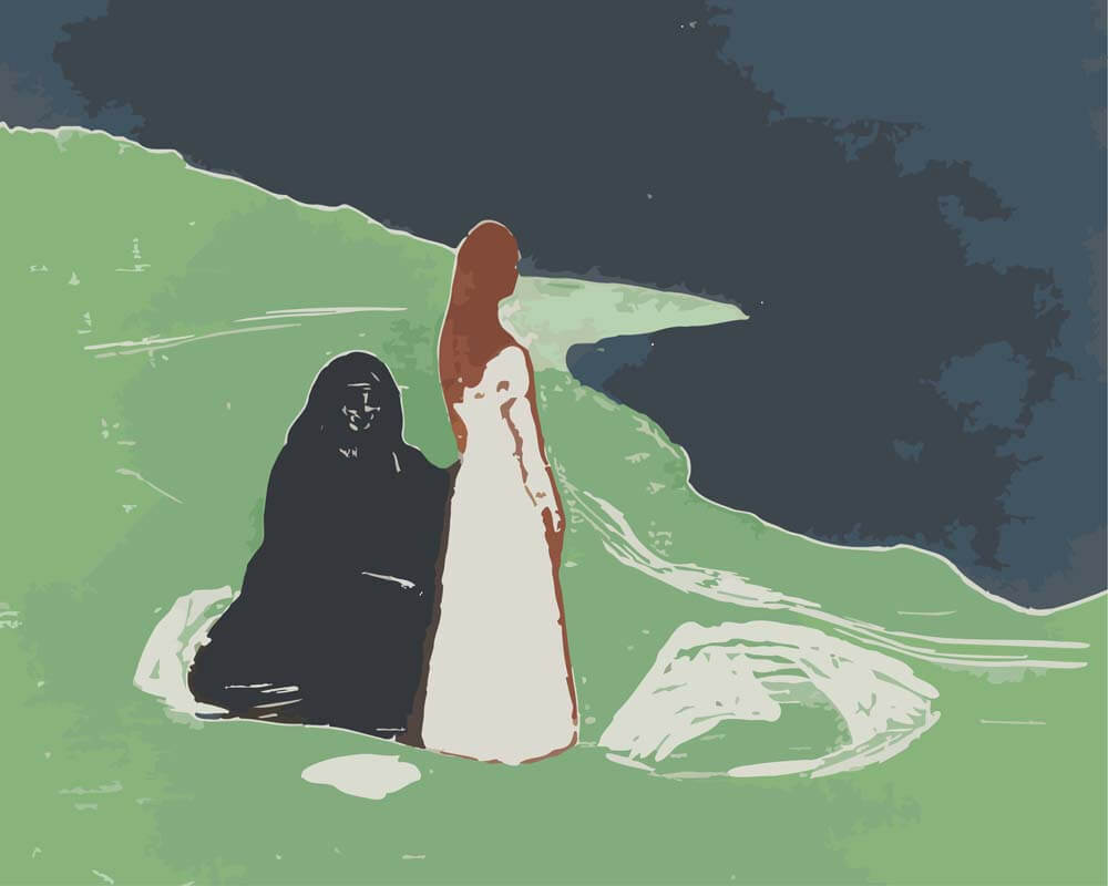 
Two Women on the Shore – Edvard Munch diamond painting kit