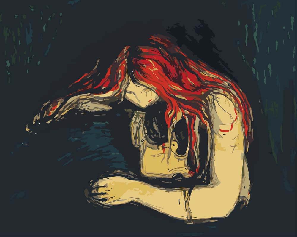 
Vampire II – Edvard Munch diamond painting kit