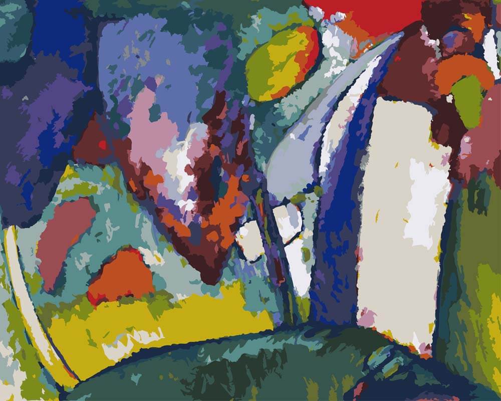 
Waterfall – Wassily Kandinsky diamond painting kit