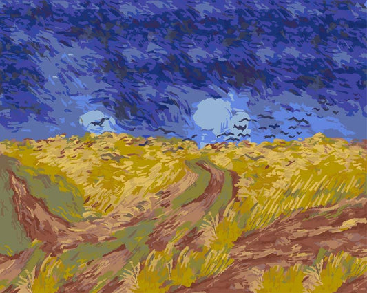 Diamond Painting - Wheatfield with Crows | Vincent van Gogh