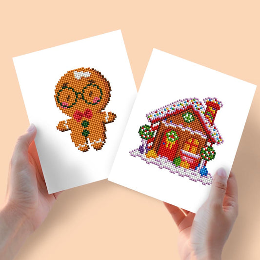 Diamond Painting - 2 Mini-Paintings | Gingerbread Dreams