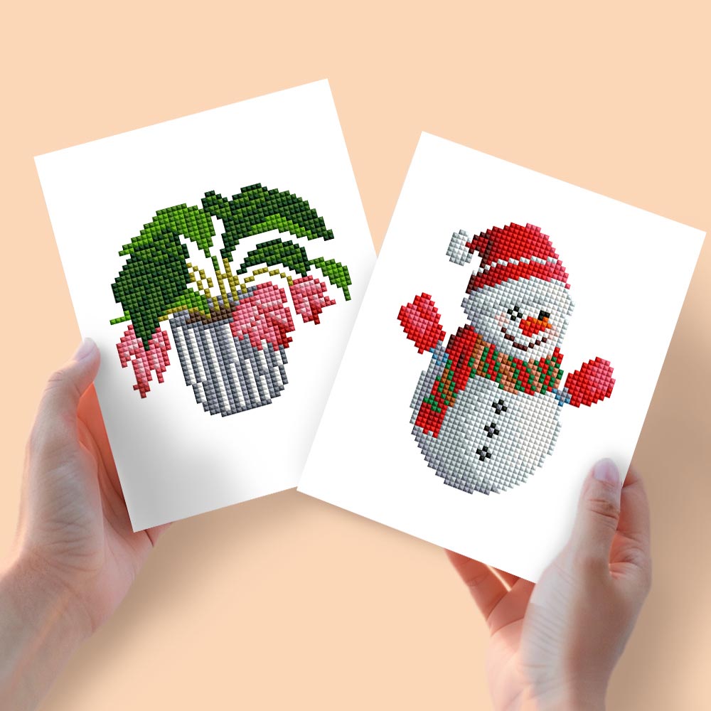 
Diamond Painting - 2 Mini-Paintings | A Seasonal Sparkle Pair