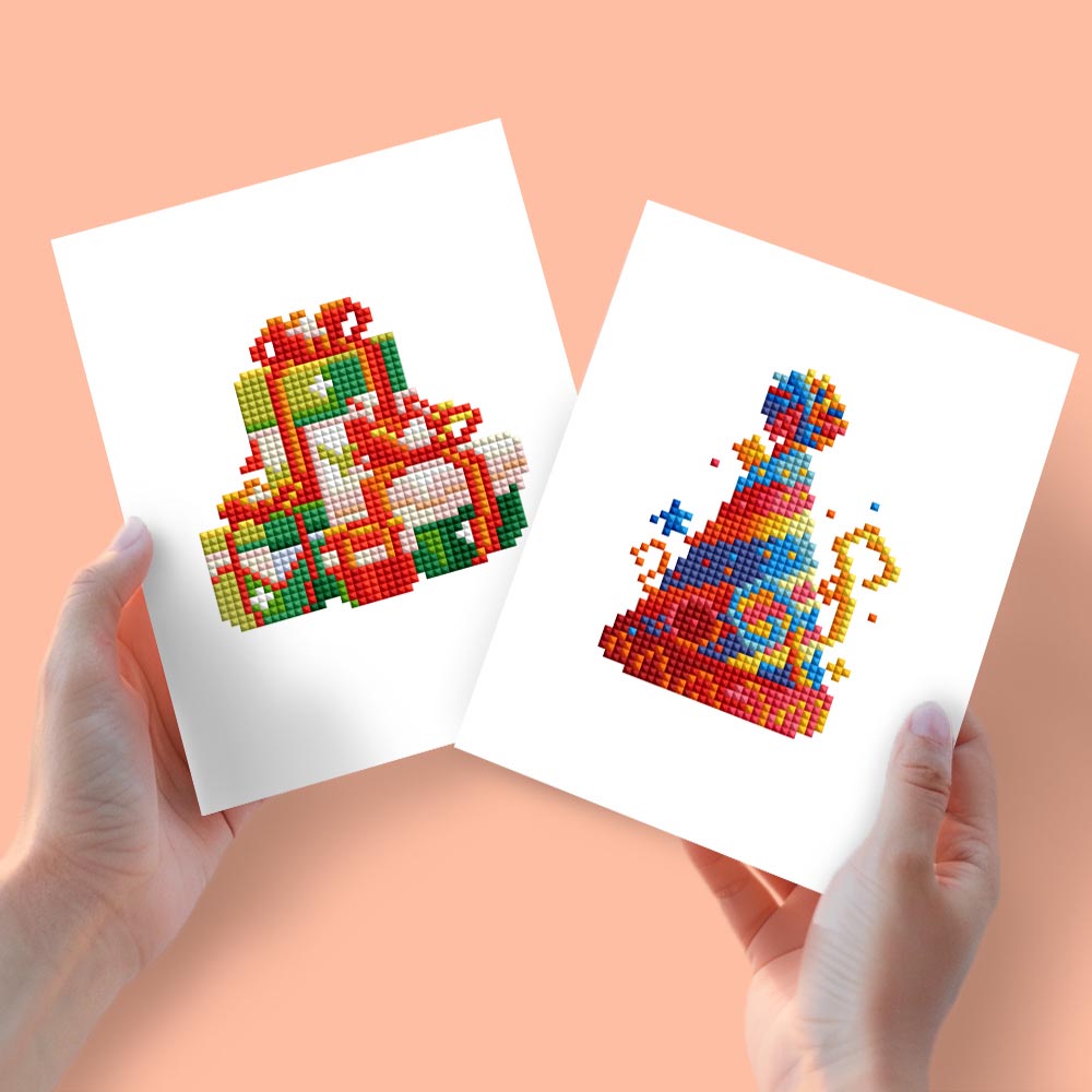 Diamond Painting - 2 Mini-Paintings | Let’s Celebrate!