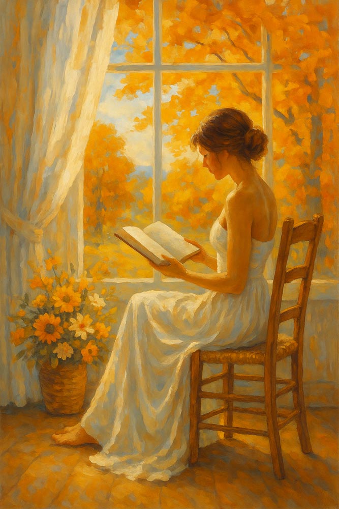 
Diamond Painting - Window Reading