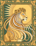 Diamond Painting - Zodiac Leo - Golden Mane Radiance