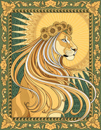 Diamond Painting - Zodiac Leo - Golden Mane Radiance