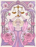 Diamond Painting - Zodiac Libra - Rose Balance Harmony